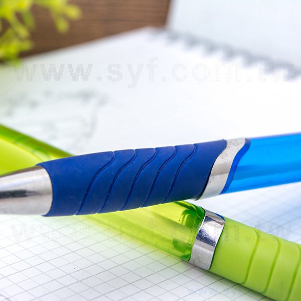 廣告筆-防滑透明筆管廣告筆-單色原子筆-工廠客製化印刷贈品筆